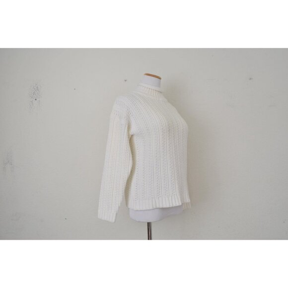 Vintage 90s High-neck Acrylic Snowflake  Sweater size M‎ - Picture 10 of 10